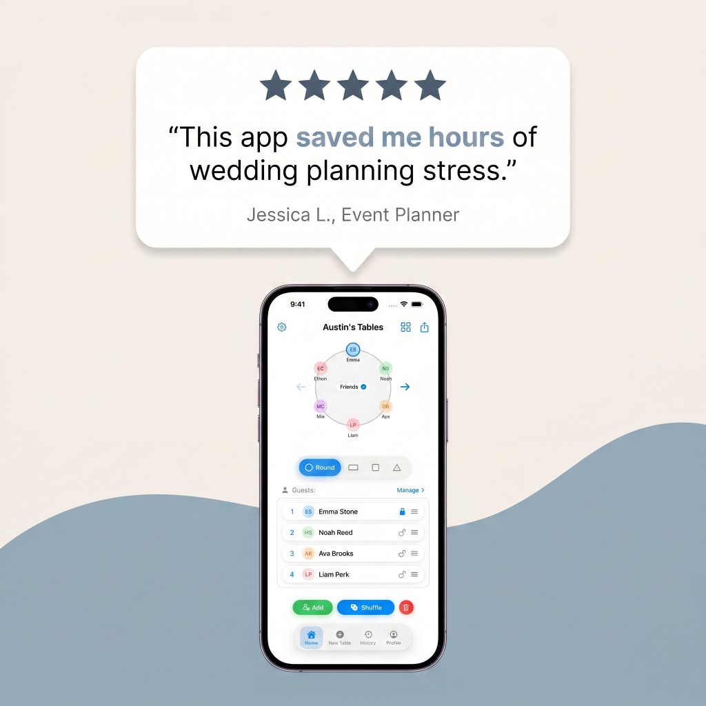 Seat Maker customer review from an event planner